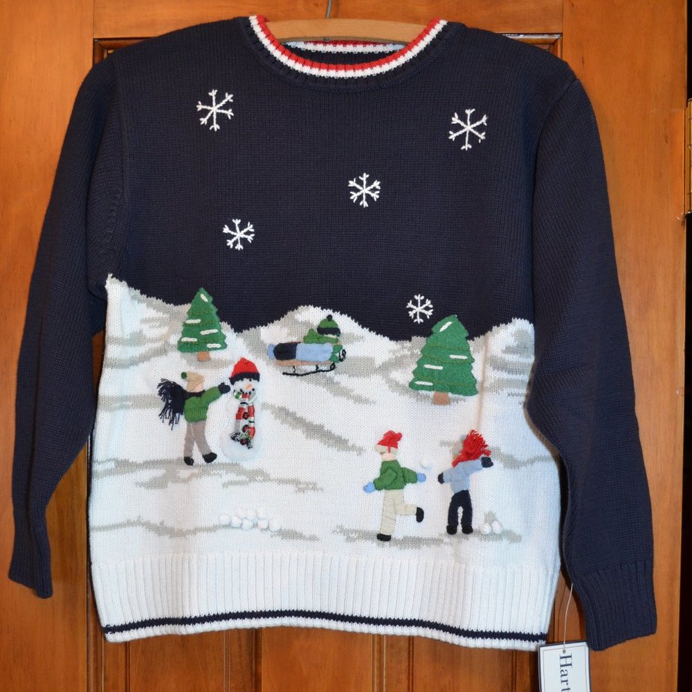 BOYS HARTSTRINGS PULLOVER SWEATER  - Size 8/10